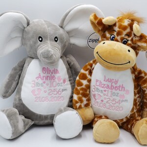 Personalised Soft Toys , Keepsake Toy , New Baby Gifts , Embroidered Toys , First Baby Soft Toy