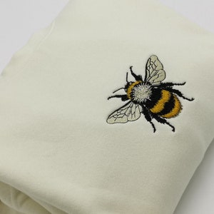 Besticktes Bienen Sweatshirt , Slogan Sweatshirt , Unisex Sweatshirt ,