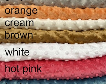 Dimple Plush Fabric - Dimple Fleece Fabric - Plush Fabric - Popcorn Fabric - 150cm Wide - Soft Plush Fabric Blanket Fabric