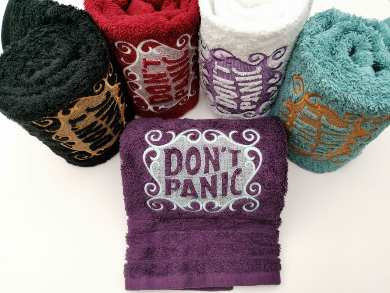 Don't Panic Towel Towel Day Towel 25th May Towel Etsy UK