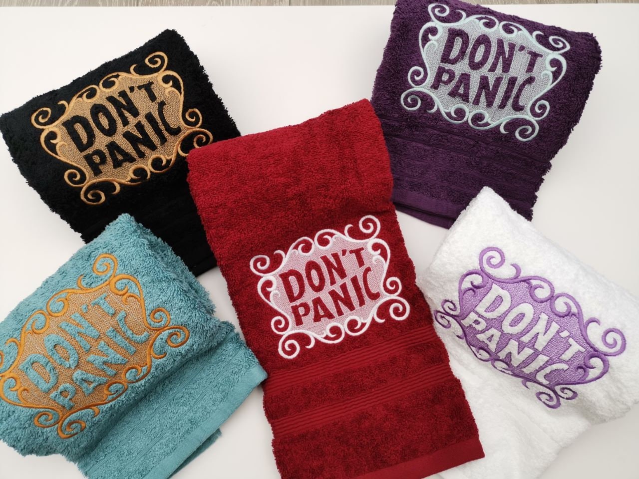 HHGTTG Inspired Button: Don't Panic & Know Where Your Towel Is