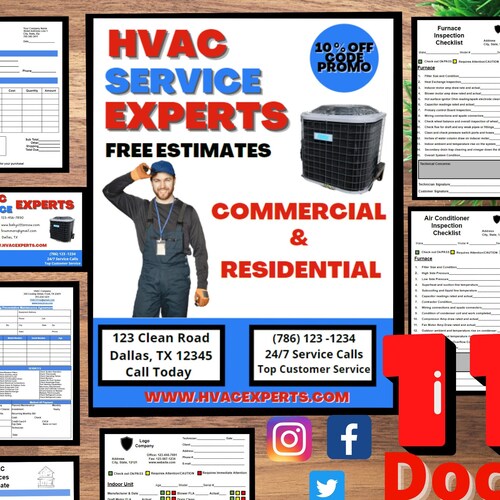 Air Conditioning HVAC Inspection preventative maintenance Etsy