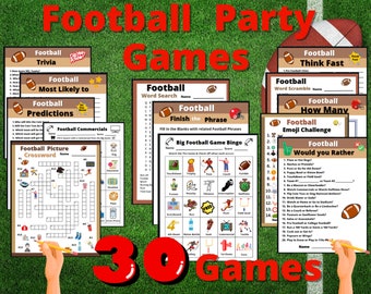 Football Party Games Pro Trivia Bundle for Watch Party Awards and more