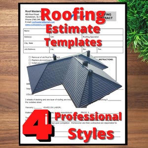 Roofing | Estimate Invoice | Proposal Installation | Contract Repair | Roofing Repair | Roof Contract