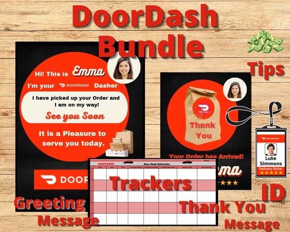 Personalized Doordash Thank You Digital Download (Instant Download) 