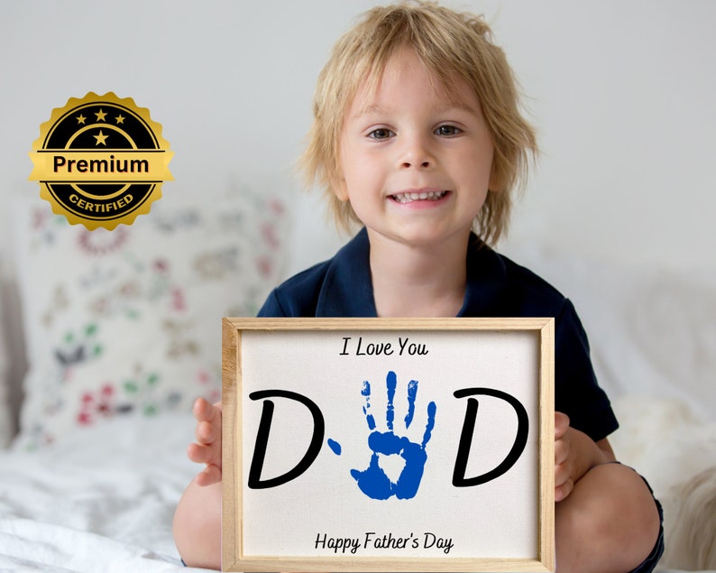Fathers Day Handprint Printable Birthday Handprint Printable Craft Fathers Day Handprint Printable Birthday Handprint Printable Craft