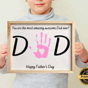 Fathers Day Handprint Printable Birthday Handprint Printable Craft Fathers Day Handprint Printable Birthday Handprint Printable Craft