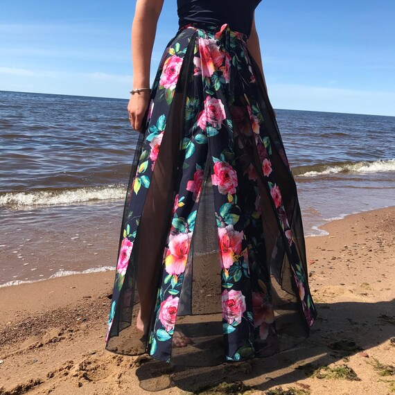 coast tulle maxi skirt