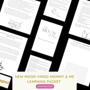 New Moon Beginnings, New Moon Ritual, New Moon Journal, New Moon Worksheet, New Moon Virgo, New Moon Workbook, New Moon Journaling