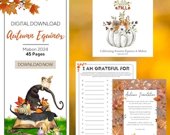 Cuaderno de ejercicios para el equinoccio de otoño de Mabon: actividades para familias paganas (descarga digital)
