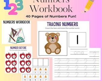 数字のトレースワークブック – 幼稚園・保育園向け算数（PDF）