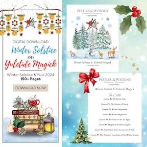 Winter Solstice & Yule Activity Book 150 pages,Yuletide Magick December 2024,Yule,Krampus,Pagan,Midwinter,Yule Activities,Printable