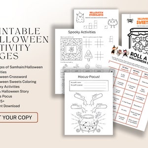 Halloween Printable, Halloween Activity, Samhain Activity, Toddler Coloring Page, Halloween Coloring Page, Halloween Activities