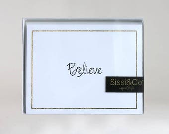 Believe Note Card & Envelopes Set
