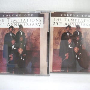 The Temptations 25th Anniversary Lot. Volumes 1 & 2 CDs are in Great Condition
