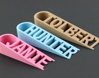 Personalized 3D Printed Door Stop: Custom Plastic Door Holder