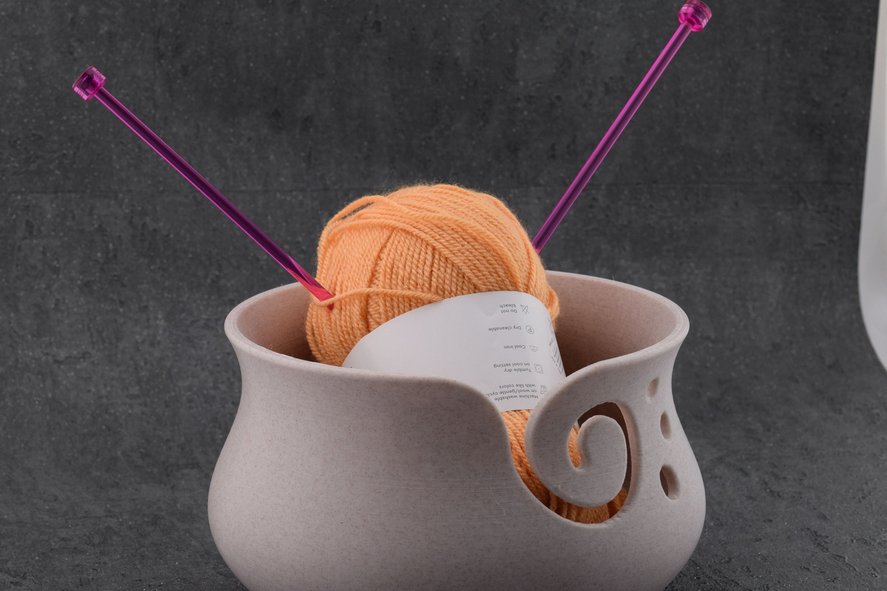 3D printed premium yarn bowl very large bowl yarn storage Etsy