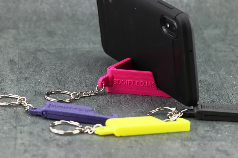 3D Printed Phone Holder Phone Holder Keyring Mobile Phone Etsy