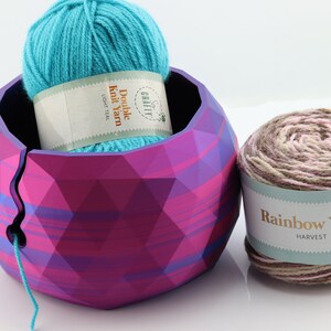 Premium yarn bowl, dual color, very large bowl, yarn storage, 19.5cm wide bowl, , high quality, knitting bowl, crochet bowl, dual colour