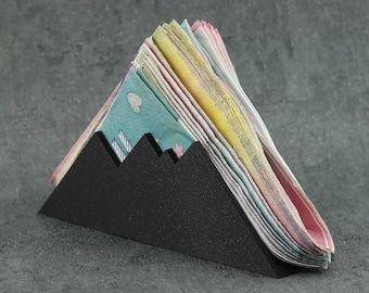 3D Printed Mountain Napkin Holder: Novelty Home Decor