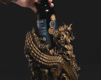 3d printed Chinese Dragon Wine Holder