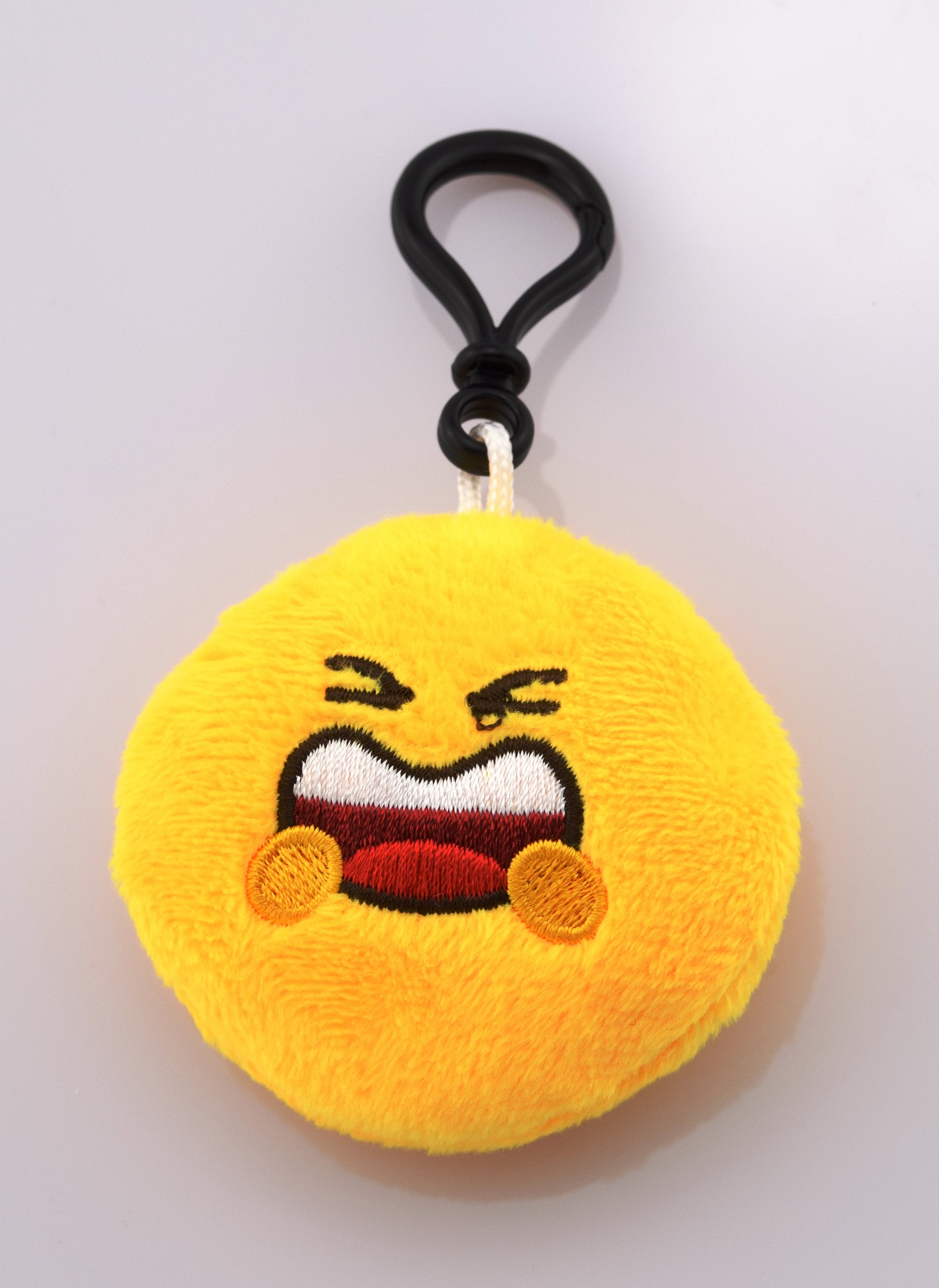 Tired face emoji plush keychain plush yellow winking face Etsy