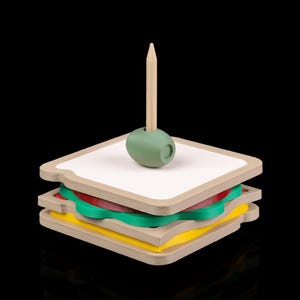 Posavasos para sándwiches: protector de mesa apilable