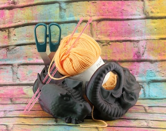 3D Printed Dragon Yarn Bowl, Crochet Knitting Storage