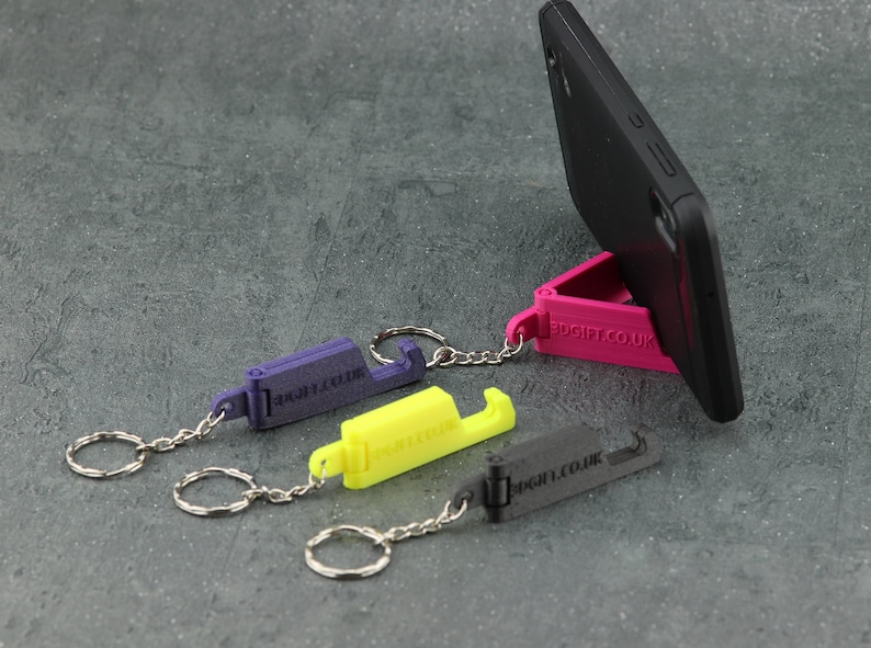 3D Printed Phone Holder Phone Holder Keyring Mobile Phone Etsy