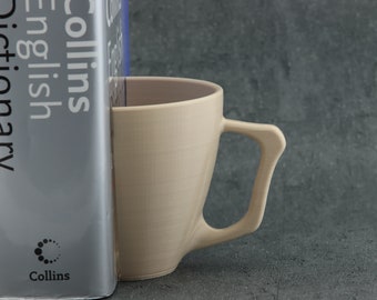 3D Printed Coffee Mug Bookend: Unique Book Stand