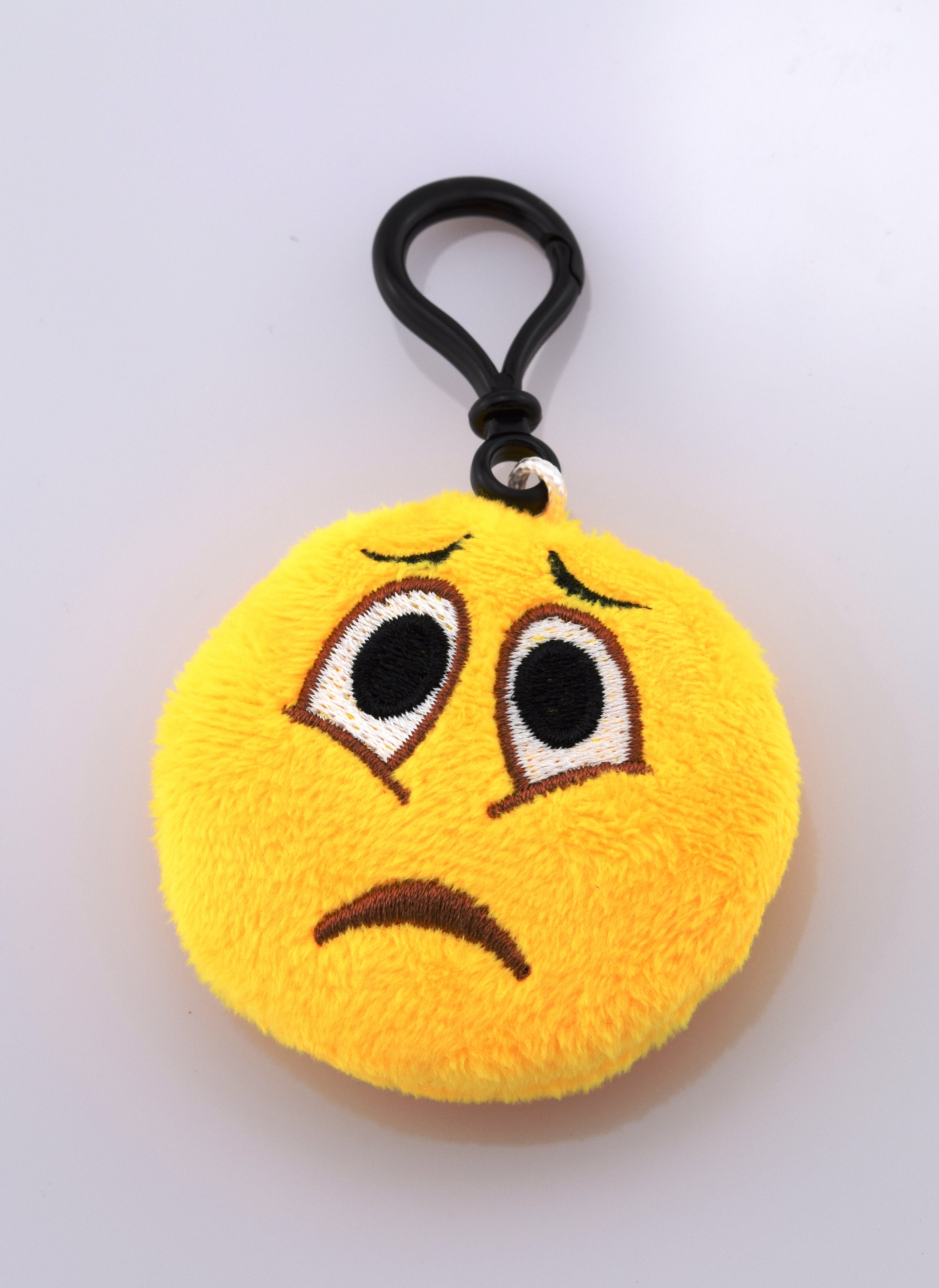 Buy Anguished Face Plush Keychain Plush Yellow Face Keyring Bag