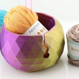 Premium yarn bowl, dual color, very large bowl, yarn storage, 19.5cm wide bowl, , high quality, knitting bowl, crochet bowl, dual colour