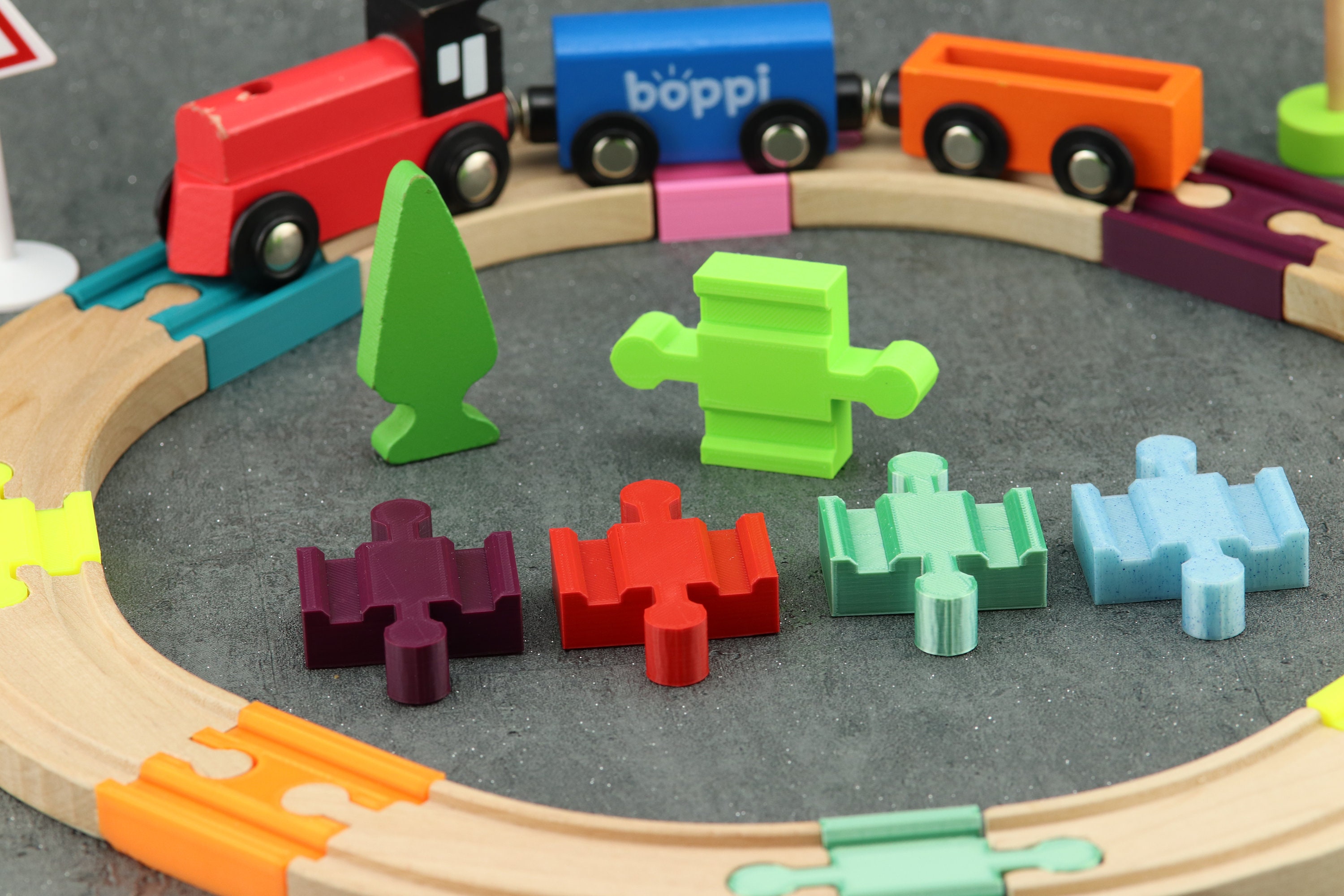 Wooden Train Track Connectors Male to Male Connectors Compatible