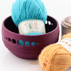 3D gedruckte Premium garnschale, sehr große Schale, Garnaufbewahrung, 19cm breite Schale, Marmoreffekt, sehr hochwertig, Strickschale, Häkelschale