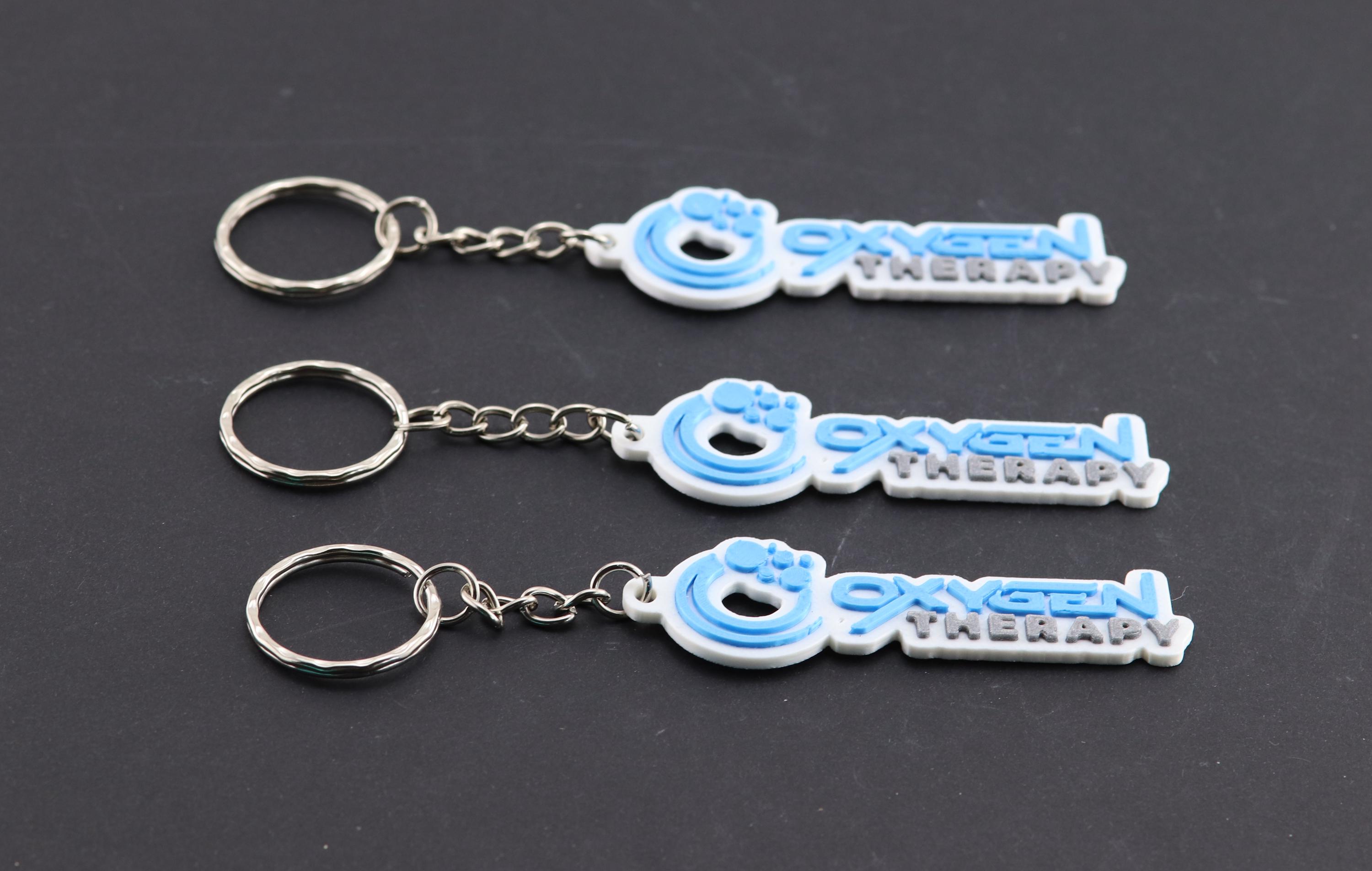 Custom 3D Printed Logo Keyring: Personalized Company Keychain - Etsy