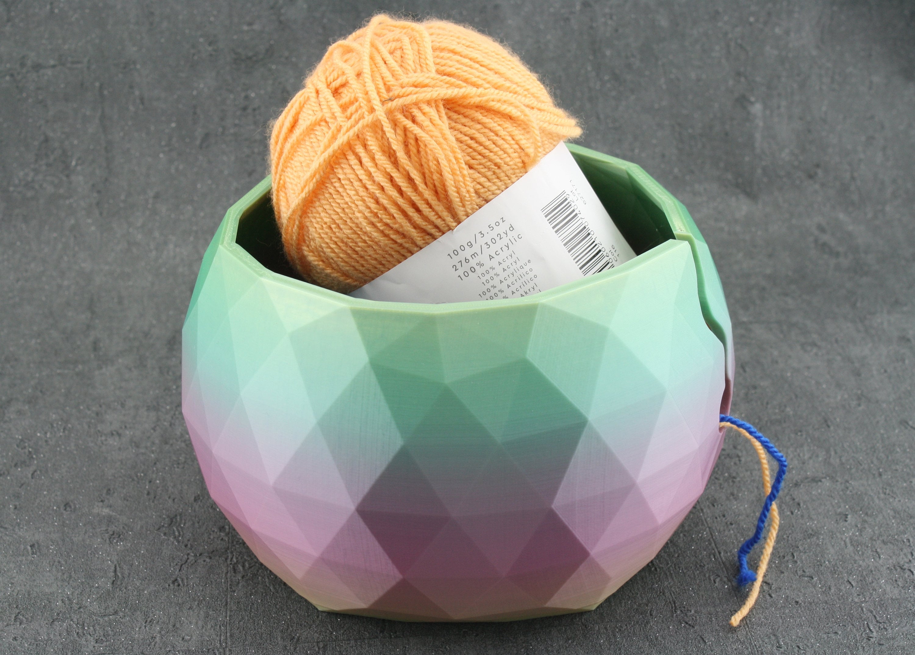 3D printed premium yarn bowl very large bowl yarn storage Etsy