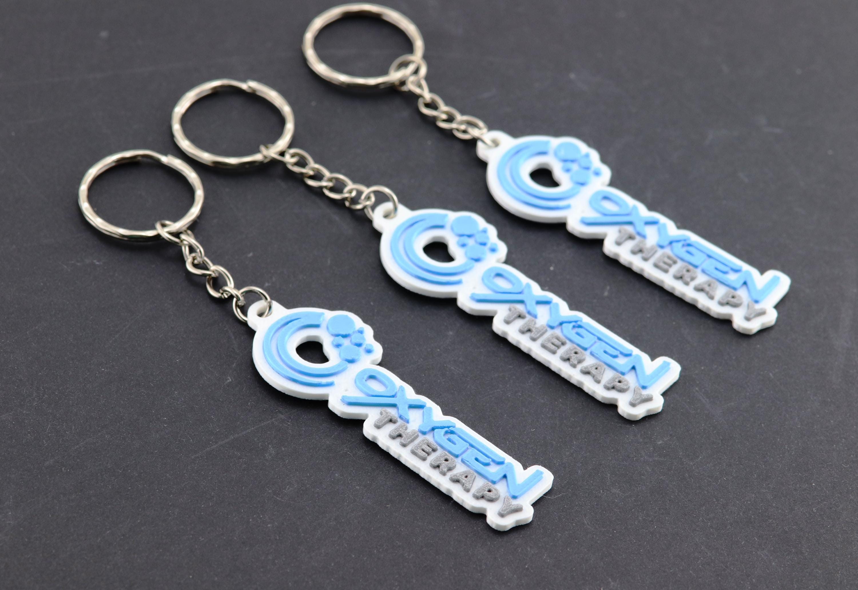 Custom 3D Printed Logo Keyring: Personalized Company Keychain - Etsy