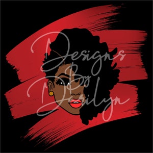 Monique SVG/DXF, african american woman, afro lady, african american girl, black woman