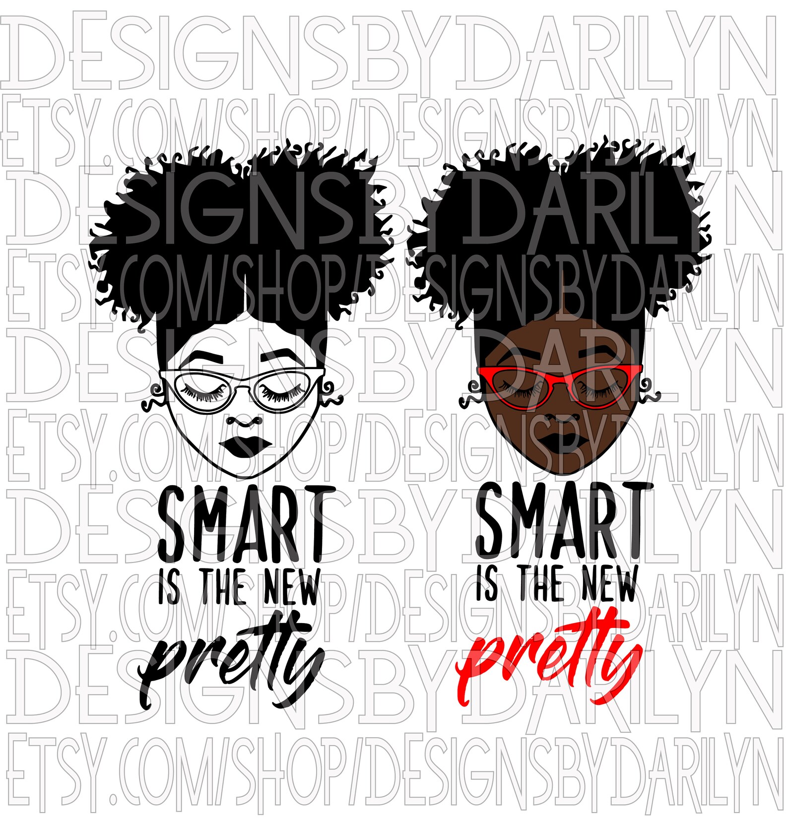 Lakiya With Glasses smart is the New Pretty Etsy