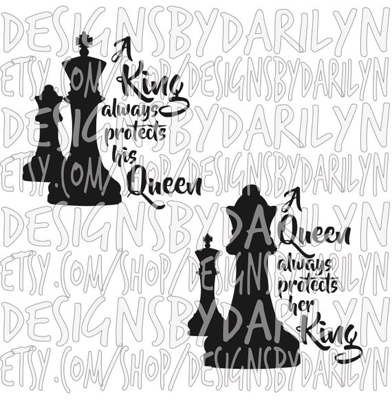 Eine Konigin Beschutzt Immer Ihren Konig Ein Konig Immer Etsy