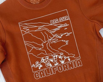 Organic Cotton Big Sur California Crewneck Sweatshirt