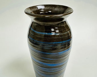 Black and Blue Porelain Vase