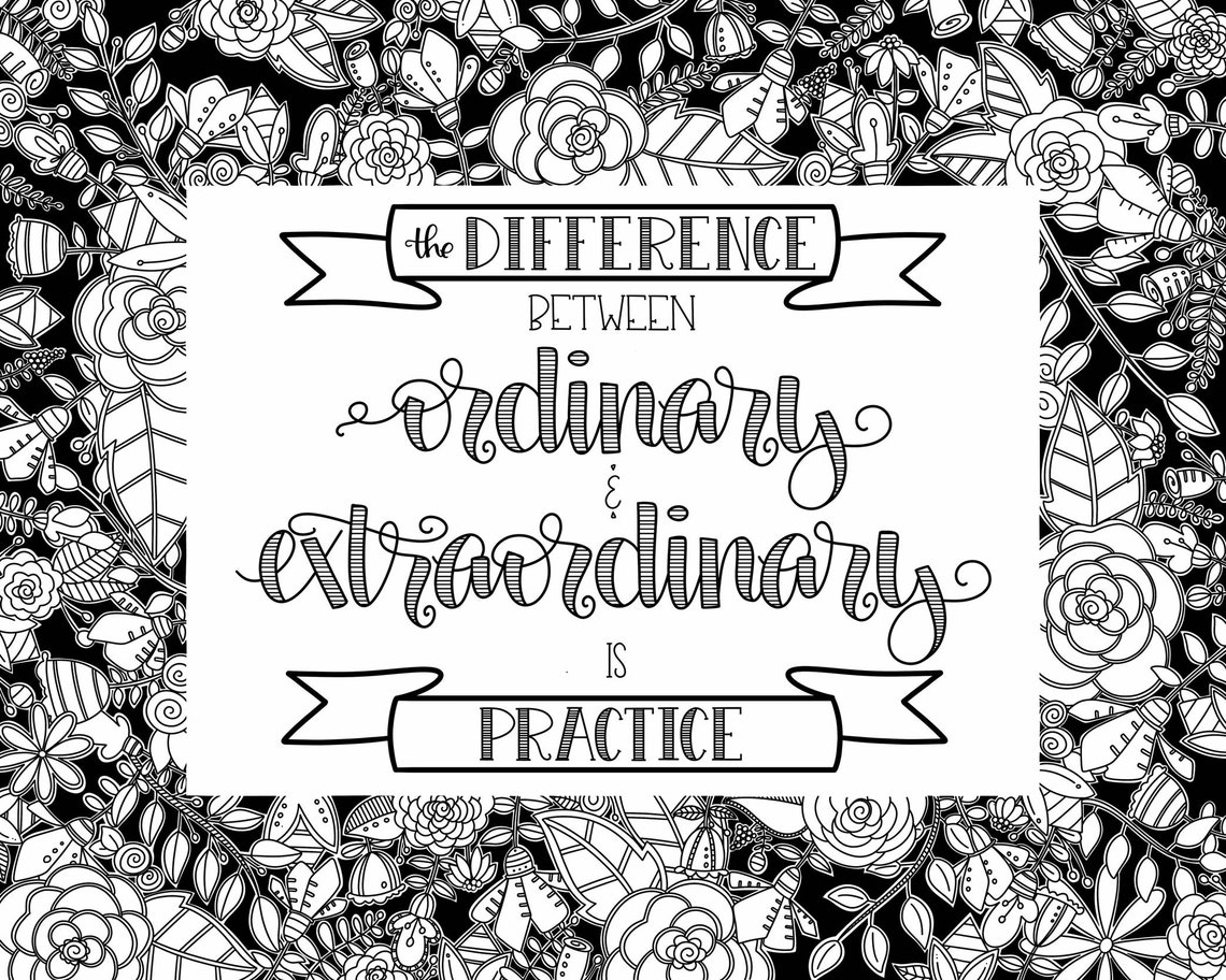 Practice Word Art, Extraordinary Print, the Difference Between Ordinary