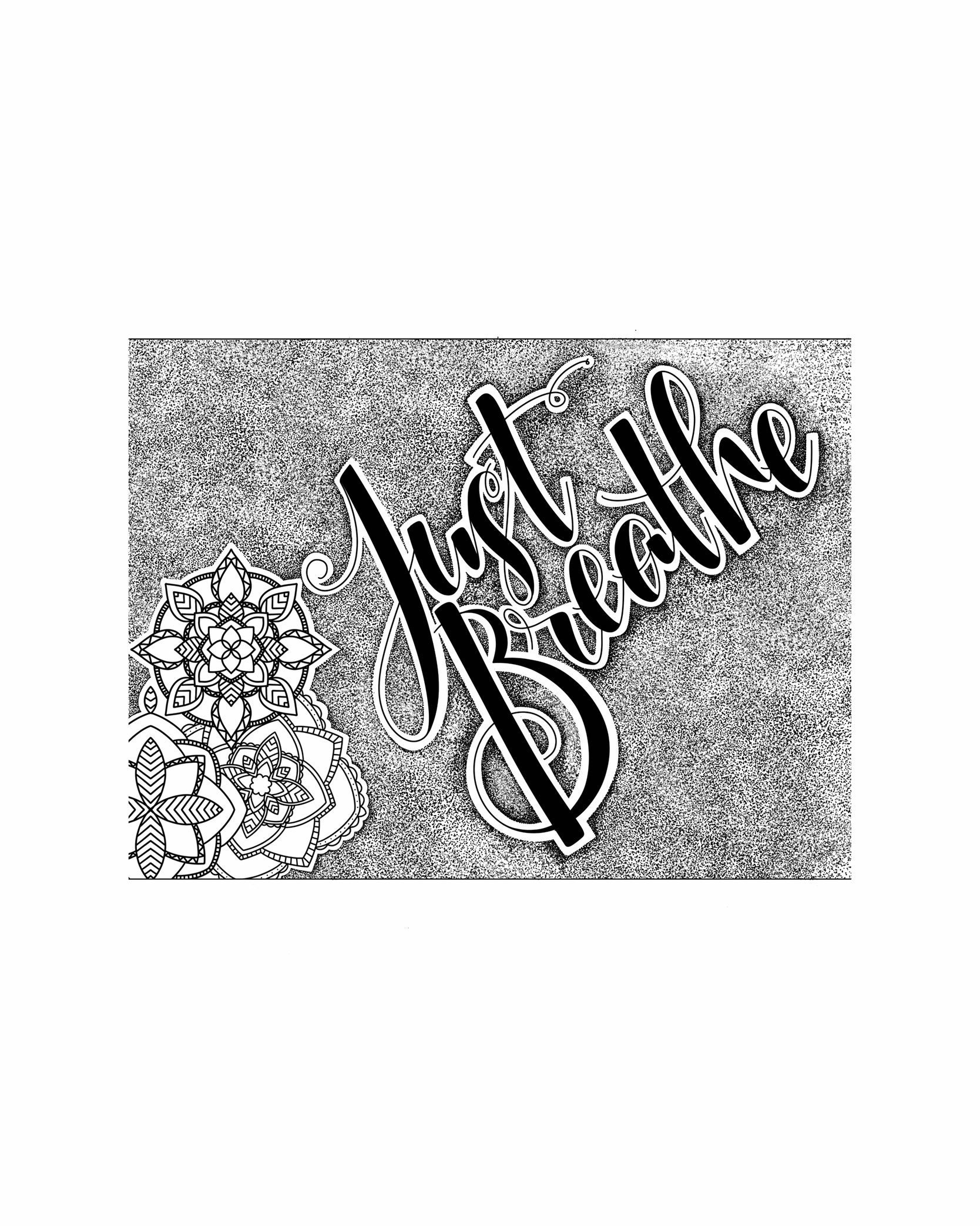 Just Breathe Print Just Breathe Wall Decor Just Breathe Etsy
