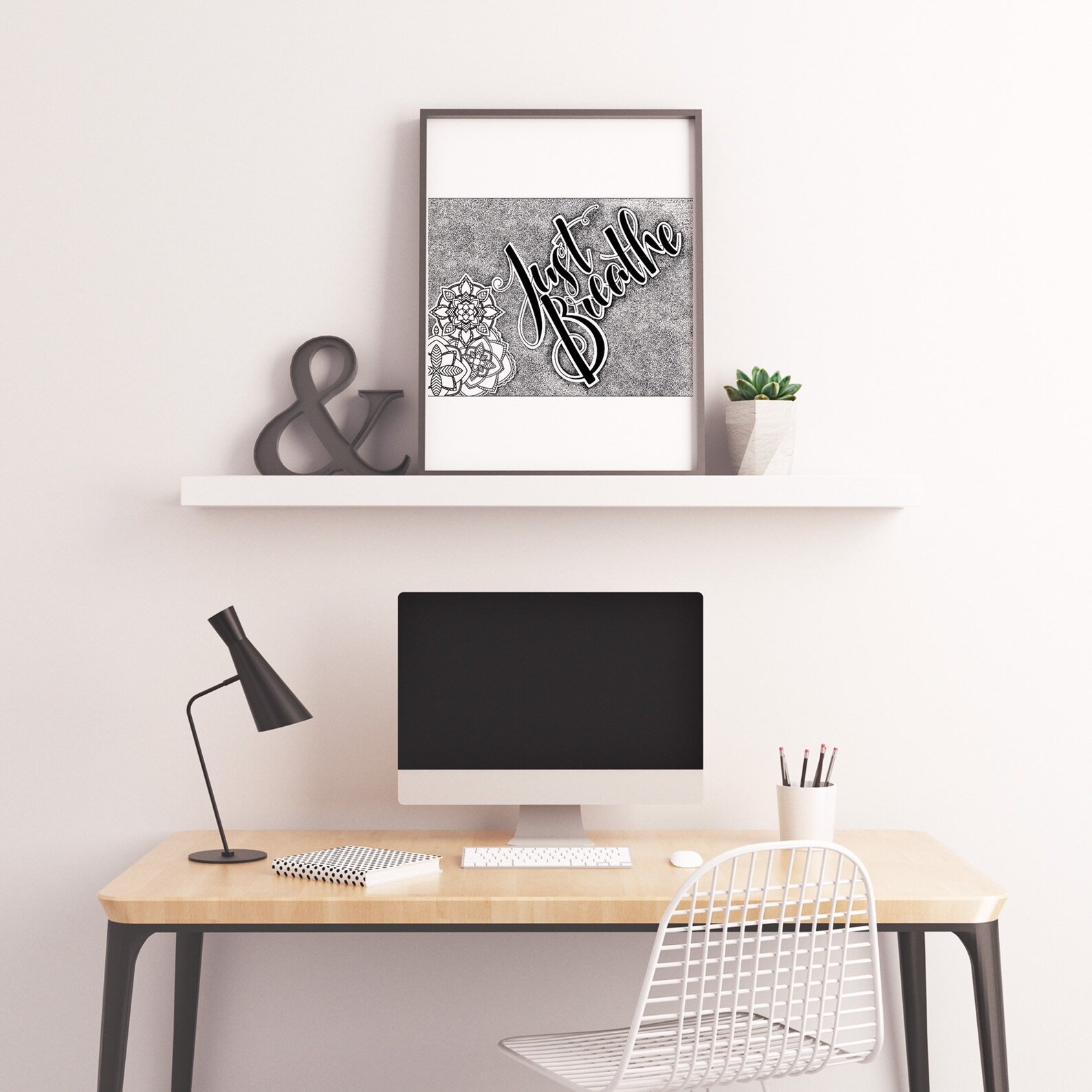 Just Breathe Print Just Breathe Wall Decor Just Breathe Etsy