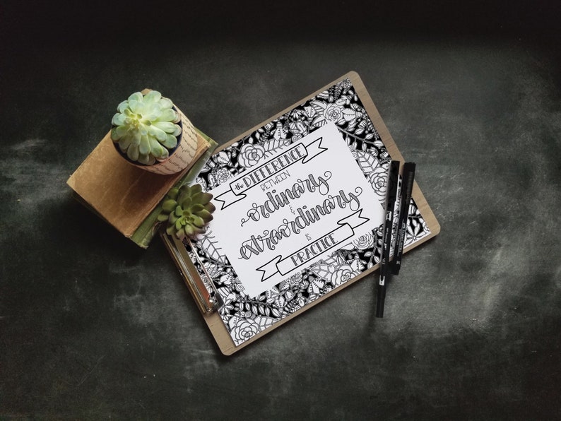 Practice Word Art Extraordinary Print The Difference Between | Etsy