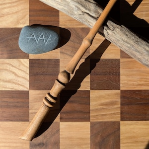 Handcrafted Wooden Wand! Beech Wood 12.5 inches. One of a Kind Wand Made for Wizards, Witches, or Collectors!
