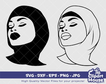 Download Hijab Svg Etsy