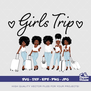 ガールズ トリップ 4、友情の目標、友情 svg、旅行 svg、グループ アクティビティ、友人のグループ svg、親友 svg