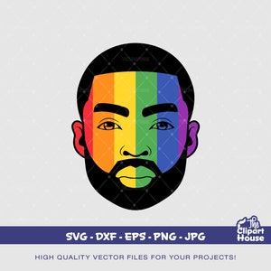 LGBTQ Black Man, Stolz svg, Gay svg, Lesben svg, lgbt svg, Pride svg, Liebe ist Liebe svg, Liebe mehr svg
